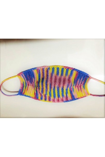 Happy Threads Handmade Crochet Cotton Masks- Multicolour Happy Threads Handmade Crochet Cotton Masks- Multicolour